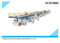 Πλήρως αυτόματη ζαρωμένη γραμμή παραγωγής 5 κιβωτίων Corrugation πτυχών μηχανή